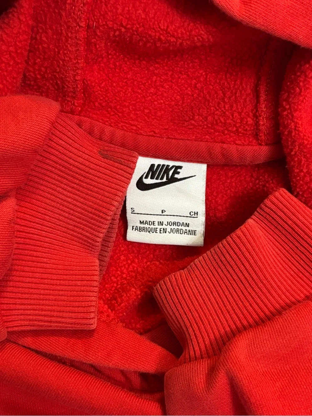 Nike Red Kids Hoodie with White Logo